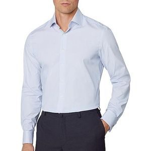 Hackett London Micro Stripe Shirt voor heren, Wit (wit/blauw), 44