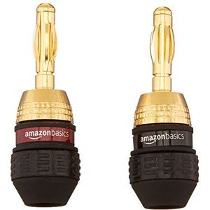 Amazon Basics Bananenstekkers, staaf, 12 paar (24 stuks), zwart