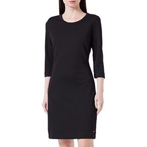 Mexx Jersey schouderpads voor dames, casual jurk, zwart, XL