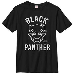 Marvel Kostuum Panther T-shirt voor jongens, zwart, XS