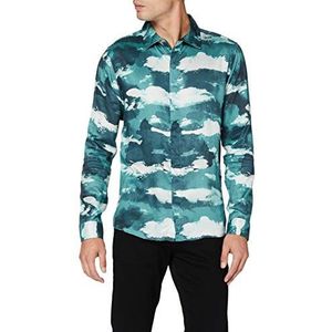 Bolongaro Trevor Heren wolken shirt met lange mouwen - blauw - L