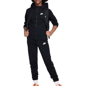 Nike FD3072-010 K NSW TRACKSUIT POLY HD FZ LBR jack unisex kinderen zwart/wit maat XL