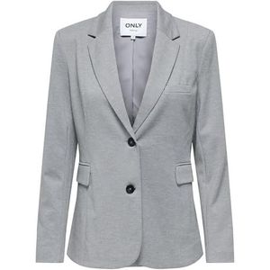 Only - ONLLYKKE LIFE - Korte Blazer - Lichtgrijs Melange - Lange Mouwen