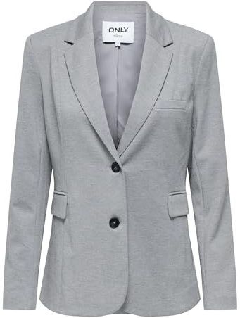 Only - ONLLYKKE LIFE - Korte Blazer - Lichtgrijs Melange - Lange Mouwen