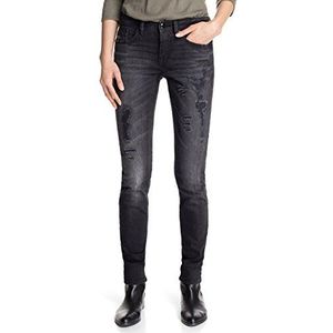 edc by ESPRIT Skinny jeans biker voor dames, zwart (C Black Denim 989), 32W x 30L