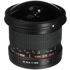 Rokinon HD8M-NEX 8 mm f/3.5 HD fisheye-objectief met afneembaar diafragma voor Sony E-Mount DSLR