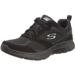 Skechers Flex Appeal 4.0 Sneaker voor dames, Zwart, 41 EU