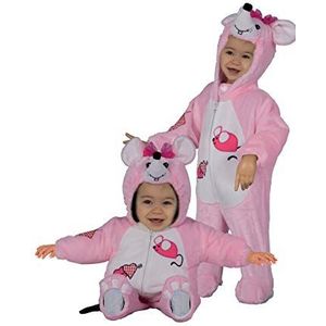 Ciao Micky romperkostuum baby kostuums meisjes en meisjes, Roze/Wit, 1-2 jaar