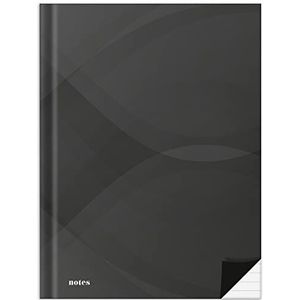 RNKVERLAG 46513 - Notitieboekje ''notes carbon black'' in DIN A4 gelinieerd, met 96 vellen 70 g/m², 1 st.