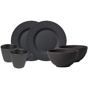 Villeroy & Boch Manufacture Rock Breakfast set 6pcs EC