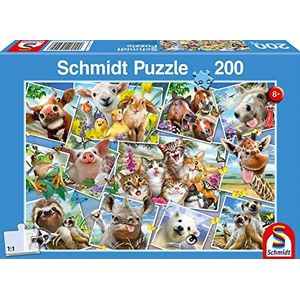 Schmidt - SCH-56294 - Dieren Selfies, 200 stukjes Puzzel - vanaf 8 jaar - dieren puzzel