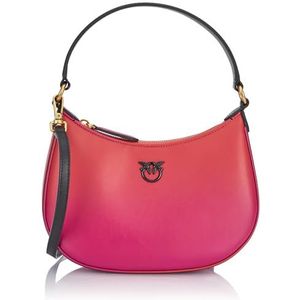Pinko Dames Half Moon Mini kleurverloop tas, Ya4l_Mult.Fuchsia/Oranje-Zwart, Ya4l_mult.fuchsia/oranje-zwart