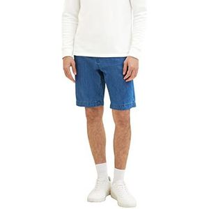 TOM TAILOR Heren bermuda shorts, 10113 - Clean Mid Stone Blue Denim, 32