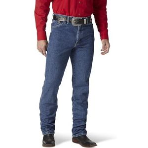 Wrangler Men's George Strait Cowboy Cut Slim Fit Jean, Dark Stone, 35x34