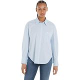 Tommy Hilfiger - Oversized Shirt - Blauw - Katoen - Dames