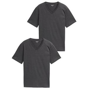 Tom Tailor - T-shirt - Dark Grey Melange - Set van 2