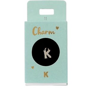 Depesche 11834-011 Bedel letter K, vergulde hanger voor kettingen, armbanden en oorbellen, ideaal als klein geschenk