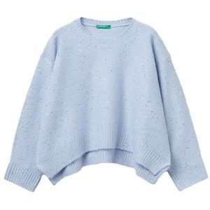 United Colors of Benetton Shirt G/C M/L, Blauw, 130 cm