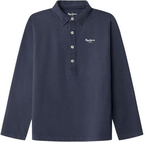 Pepe Jeans - PB5400004 Samuel - Poloshirt - Marineblauw - Lange Mouwen - Casual