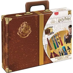 Maped - Harry Potter koffer, 13-delig, 4 schrijfstiften + 2 grafietstiften + 1 schaar + 1 puntenslijper + 1 gum + 2 markeerstiften + 2 stickervellen – officieel gelicentieerd product