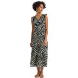Street One - Chiffon Jurk - Groen - Dames - Met Volants