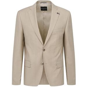 bugatti Casual zakelijke blazer voor heren, 40-beige, 56 Grote maten