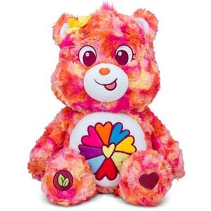 Care Bears | Flower Power Bear 35cm pluche | Milieuvriendelijk, verzamelknuffels voor kinderen, zacht speelgoed voor meisjesjongens, schattige knuffels geschikt voor meisjes en jongens vanaf 4 jaar