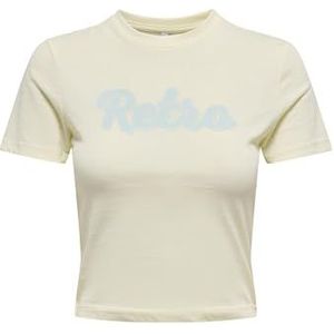 Onlkelly Life S/S Short Print Top Boxjrs, Citroen Icing, L