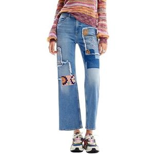 Desigual Denim_Mila, 5053 Denim Medium Wash, 38, blauw, 38