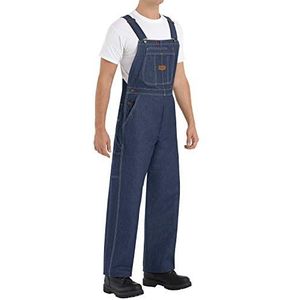 Red Kap Men's Denim Bib Overall, 38W x 30L