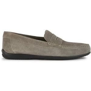 Geox - ASCANIO C - Loafer - Grijs - Synthetisch - Zonder Sluiting