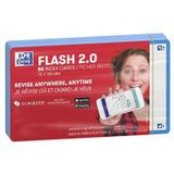 Oxford Flash 2.0 Flashcards A7 blanco turquoise pak 80 kaartjes
