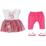 BABY born Little Everyday Outfit 836330 - Outfit met bijpassende accessoires voor 36cm poppen - Om zelfstandig aan te kleden - Vanaf 1 jaar oud
