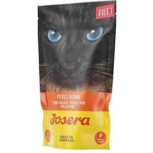 JOSERA Filet Pures kip (16 x 70 g) | graanvrij kattenvoer met sappige filetstukjes | super premium natvoer voor volwassen katten | 16 stuks verpakking