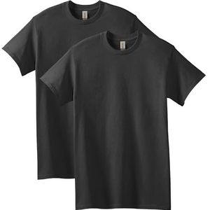 Gildan T-shirt voor heren, ondoorzichtig (3 stuks), Zwart (2-pack), 3XL