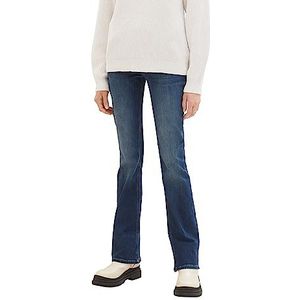 TOM TAILOR Alexa Bootcut Jeans voor dames, 10113 - Clean Mid Stone Blue Denim, 25W x 30L