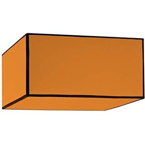 Hanglamp Roméo, vierkant, basis 50 x 23, oranje