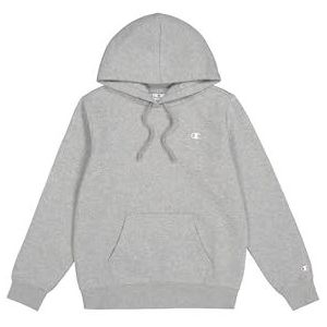Champion Legacy Basics W-Light Powerblend fleece sweatshirt met capuchon voor dames, lichtgrijs gemêleerd., L