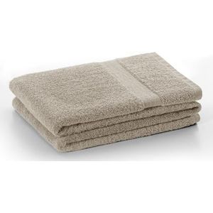 DecoKing Badhanddoek 70x140 cm katoen kwaliteit 525g/m² beige badhanddoek absorberend Marina