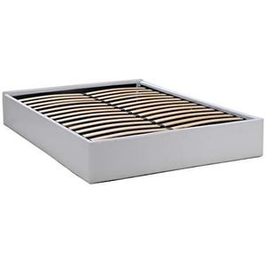 Weber Industries Torino bed van polyurethaan, 140 x 190 cm Hedendaagse 140x190 Wit.