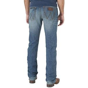Wrangler Heren Slim Rechte been Jean Jean Retro Ceñido De Pierna Recta ر ر Jeans, Cottonwood, 40W / 34L