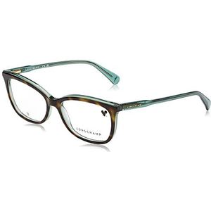 Longchamp LO2718 bril, Havana/groen, 54/15/140 voor dames, Havana/Groen
