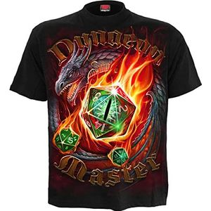 Spiral Dungeon Master T-shirt zwart XXL 100% katoen Basics, Horror, Rock wear, Schedels