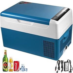 VEVOR 22L autokoelkast, compressorkoelbox, roestvrij staal, vakantie, isolatiebox, mini-koelkast, koelbox, auto en stopcontact