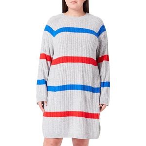 Tommy Hilfiger Dames zachte wol Ao kabel C-nk jurk trui, Zachte wol streep horizontaal, 3XL