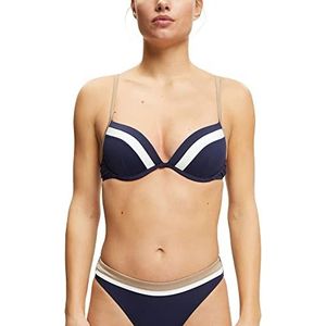 ESPRIT Bodywear Tayrona Beach RCS pad.Plunge Bikini, Navy, 36B, navy, B