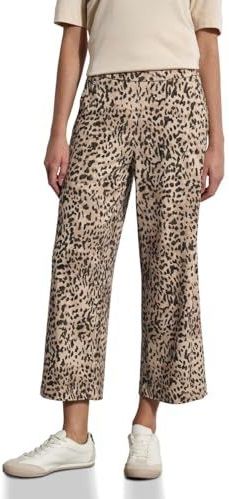 Street One Studio Dames Leo-look broek in Bruin, in size: 32