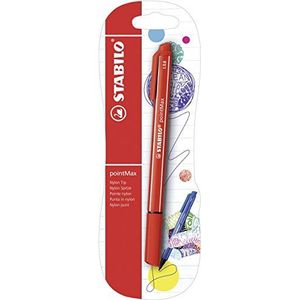 Nylon Tip Schrijfpen - STABILO pointMax - Carmine