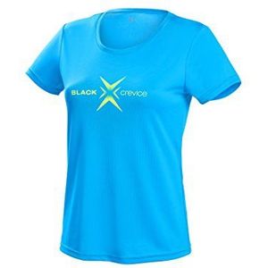 Black Crevice Functioneel shirt voor dames, sportshirt in verschillende kleuren en maten, hardloopshirt voor dames met motiefprint, ademende damesshirts van 100% polyester