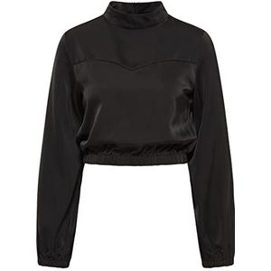 IMANE Dames sweatshirt 19120013-IM01, zwart, M, zwart, M